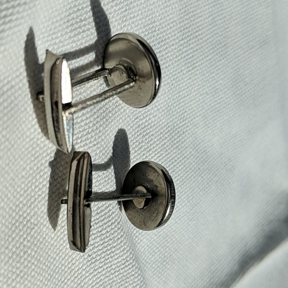 Vintage Men's Silver Cufflinks - Picture 4 of 8
